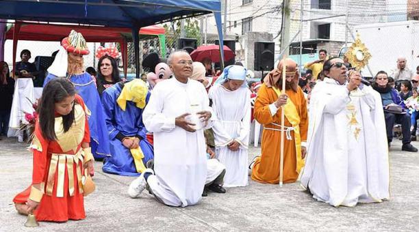 El domingo 12 de enero del 2020 habrá misa, procesión y convite en Santa Rita, en el sur de Quito. Foto: cortesía parroquia de Santa Rita