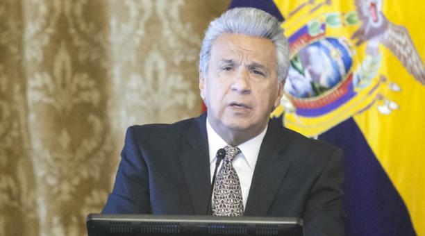 El presidente Lenín Moreno mantuvo reuniones con diferentes sectores. Foto: Armando Prado/ ÚN