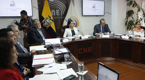 El Pleno del CNE se volverá a reunir el jueves 12 de marzo del 2020. Foto: Galo Paguay/ ÚN