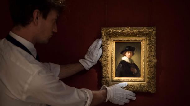 Un autorretrato de Rembrandt se subastó en USd 18 millones. Foto: AFP