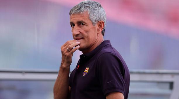 Quique Setien ya no es más DT del FC Barcelona. Foto: AFP