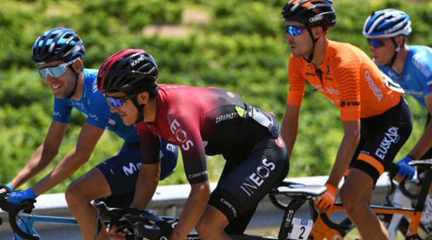 Richard Carapaz ya dejó Italia y se unió en España al grupo que irá al Tour de Francia. Foto: Team Ineos