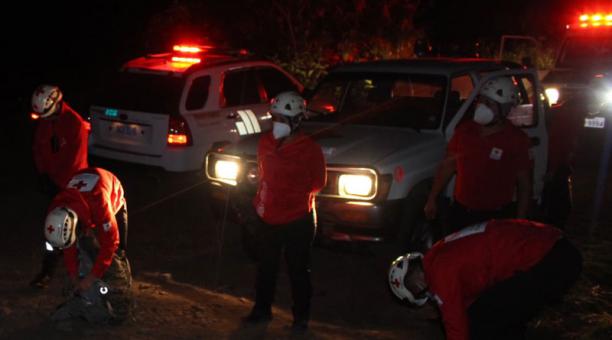 El operativo de rescate del grupo de adultos y menores se extendió hasta el 9 de noviembre del 2020. Foto: cortesía Junta Provincial de Imbabura de la Cruz Roja Ecuatoriana