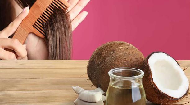 Un par de gotas de aceite de coco son suficientes para acondicionar el cabello después de lavarlo. Así, será más fácil peinarlo en el día a día. Foto: Ingimage