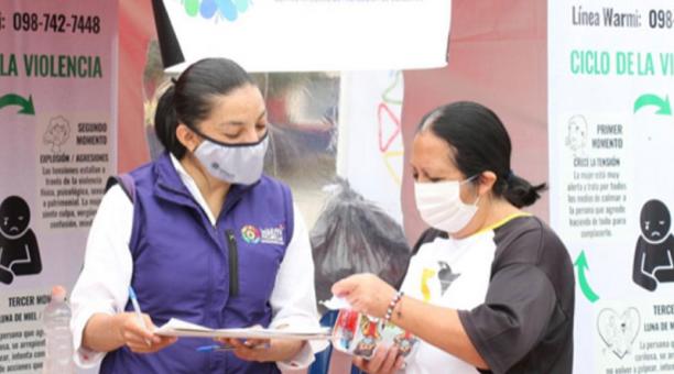 Warmi Pichincha trabaja en difusión y apoyo. Foto: cortesía gobierno de Pichincha