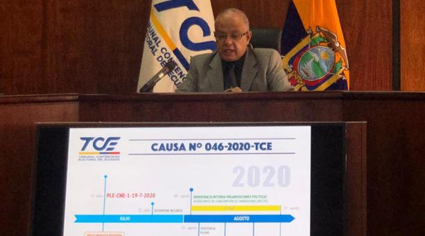 Arturo Cabrera es el presidente del TCE. Foto: Eduardo Terán/ ÚN