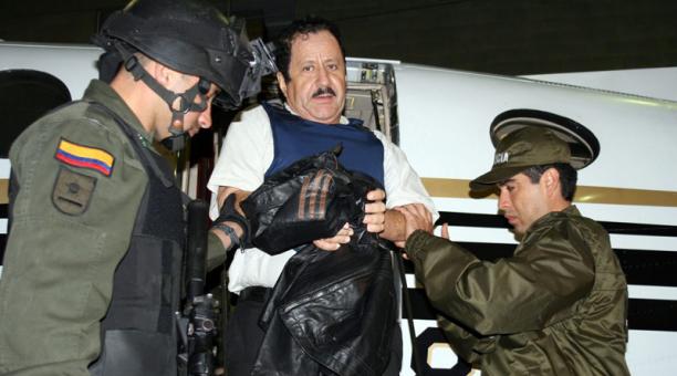 El paramilitar Hernán Giraldo fue extraditado a Estados Unidos en el 2008.