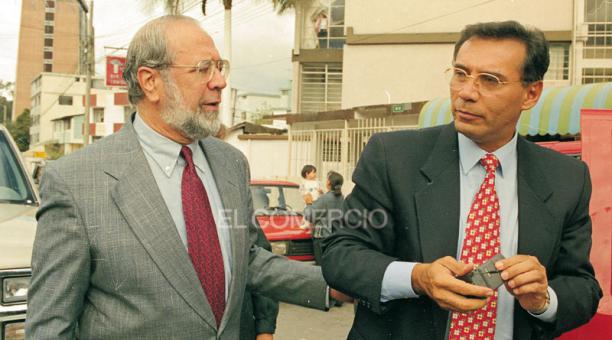 Gustavo Noboa y Jamil Mahuad en 1998. Foto: Archivo / ÚN
