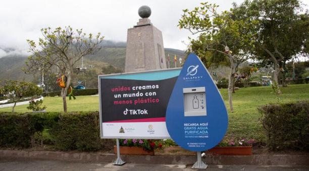 Se busca evitar el uso de un promedio de 5 000 botellas plásticas por mes. Foto: Pacto Global Ecuador