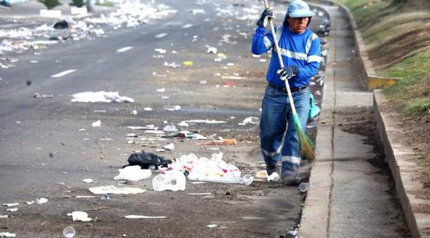 Habrán operativos de limpieza para año nuevo. Foto cortesía Municipio de Quito.
