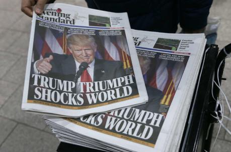 La prensa habló de shock la victoria de TRump. Foto: AFP