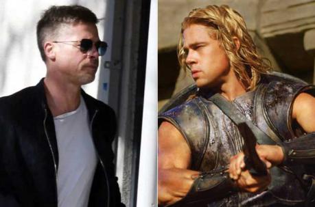 Así luce ahora Brad Pitt, antes cuando protagonizó Troya en el 2004
