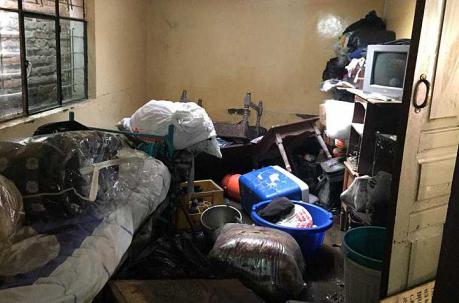 La casa de la familia Tamayo Milina se inundó tras la fuerte lluvia. Foto: Eduardo Terán / ÚN