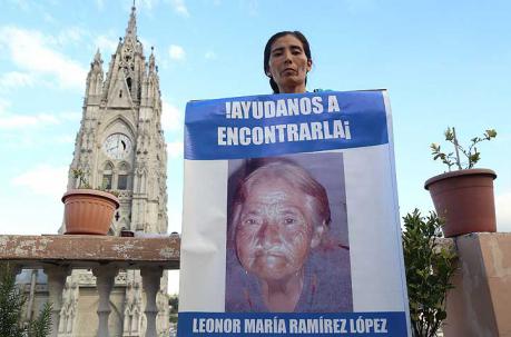 Isabel Cabrera. Ella es representante de la Asociación de Familiares y Amigos de Personas Desparecidas en Ecuador (Asfadec). Foto: Diego Pallero / ÚN