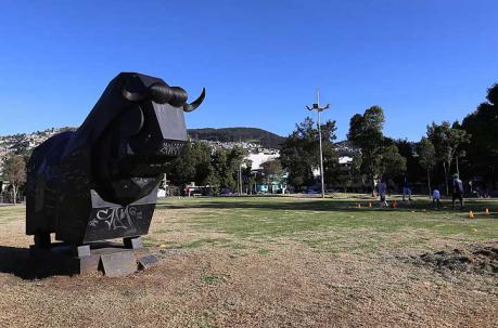 Hasta un toro gigante tiene este espacio.  Foto: Vicente Costales / ÚN