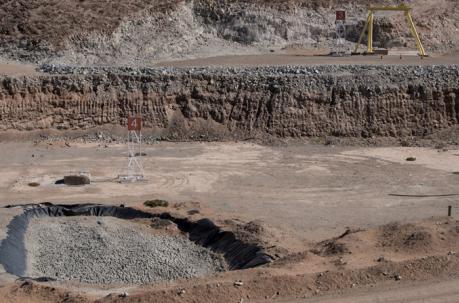Así se ve ahora la mina San José en Copiapó, en el desierto de Atacama.