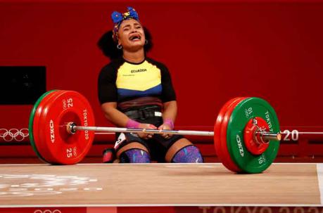 Neisi Dajomes es la primera mujer ecuatoriana en ganar una medalla olímpica. Foto: EFE