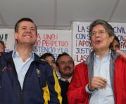 Andrés Páez y Guillermo Lasso, binomio presidencial de CREO. Foto: Paúl Rivas/ ÚN