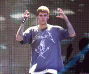 Justin Bieber durante su gira europea ofreció un concierto en Italia. Foto: EFE
