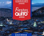 Afiche oficial de la agenda de eventos de las Fiestas de Quito