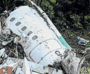 El avión de Lamia que transportaba al Chapecoense se estrelló. Foto: AFP
