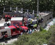 El Cuerpo de Bomberos de Quito atendió la emergencia. Foto: Alfredo Lagla / ÚN