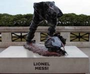 La estatua de Lionel Messi. Foto Tomada de diario As de España