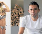 Matías Defederido, jugador de la Ú. Catolica y su esposa (izq.) bailarina y modelo argentina. Fotos: ÚN y Ciudad.com