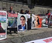 Ayer, familiares de desaparecidos protestaron. Foto: Ana Guerrero / ÚN