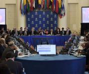 Vista general de la vigésima novena reunión de consulta de Ministros de Relaciones Exteriores de la Organización de Estados Americanos realizada en la OEA. Foto: EFE