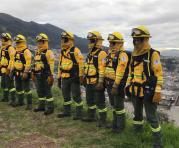 Los bomberos especializados en combatir fuego. Foto: Cortesía.