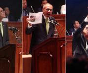 Jorge Glas durante su comparecencia en la Asamblea Nacional. Fotos: Diego Pallero / ÚN