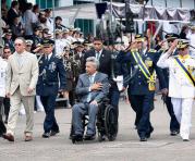 El presidente Lenín Moreno presenció la ceremonia por el septuagésimo sexto aniversario del Combate Naval de Jambelí y Glorias Navales. Foto: Enrique Pesantes / ÚN