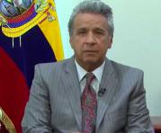 El presidente Lenín Moreno durante la emisión de El Gobierno Informa la noche de este 31 de julio del 2017. Foto: Captura de pantalla