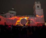 La Fiesta de la Luz es un espectáculo que usa ocho edificaciones emblemáticas del Centro de la ciudad para proyectar imágenes espectaculares. Foto: Archivo / ÚN