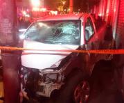 El accidente se produjo en la intersección de las avenidas Rodrigo de Chávez y Mariscal Sucre, en el sector de Los Dos Puentes, en el sur de Quito. Foto: Cortesía ECU 911