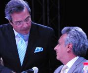 El presidente Lenín Moreno y Jimmy Jairala el pasado 27 de julio del 2017 en Guayaquil. Foto: Cortesía