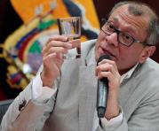 El vicepresidente de Ecuador, Jorge Glas, habló durante una rueda de prensa. Foto: EFE