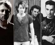 (De izq. a der,) Radiohead, Bon Jovi, Depeche Mode. Fotos: Portal oficial del Hall of Fame
