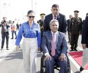 Al llegar a Perú, Moreno recibió los saludos protocolarios de las autoridades políticas y militares del vecino país. Foto: Flickr Presidencia de Ecuador