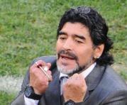 Diego Maradona dirigió a la selección de Argentina en el Mundial de Sudáfrica . Foto: Archivo