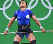 La pesista Alexandra Escobar durante los juegos Olímpicos de Río de Janeiro. Foto: Archivo