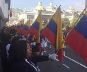 Desfile en el Centro Histórico la mañana de este miércoles 29 de noviembre del 2017. Foto: Eduardo Terán / ÚN