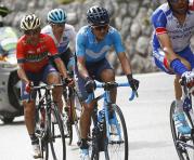 Carapaz cumple su primer Giro y mantiene una lucha feroz en el top 10. Foto: Twitter Movistar Team