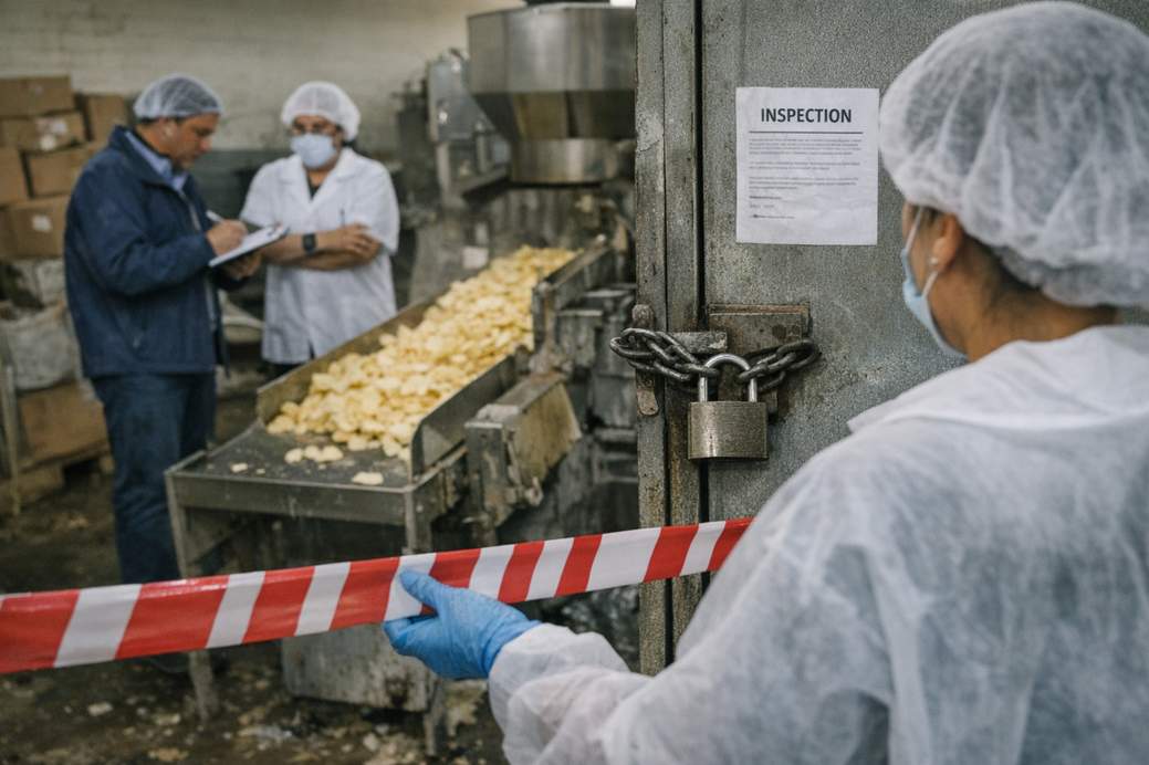 Arcsa ordena el cierre de una planta de producción de aperitivos en Azogues