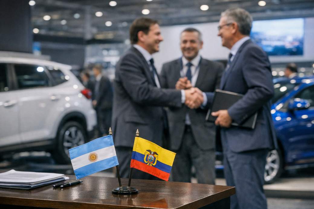 Ecuador y Argentina ultiman la reducción recíproca de los aranceles sobre los vehículos; la firma está prevista para el 6 de agosto de 2026