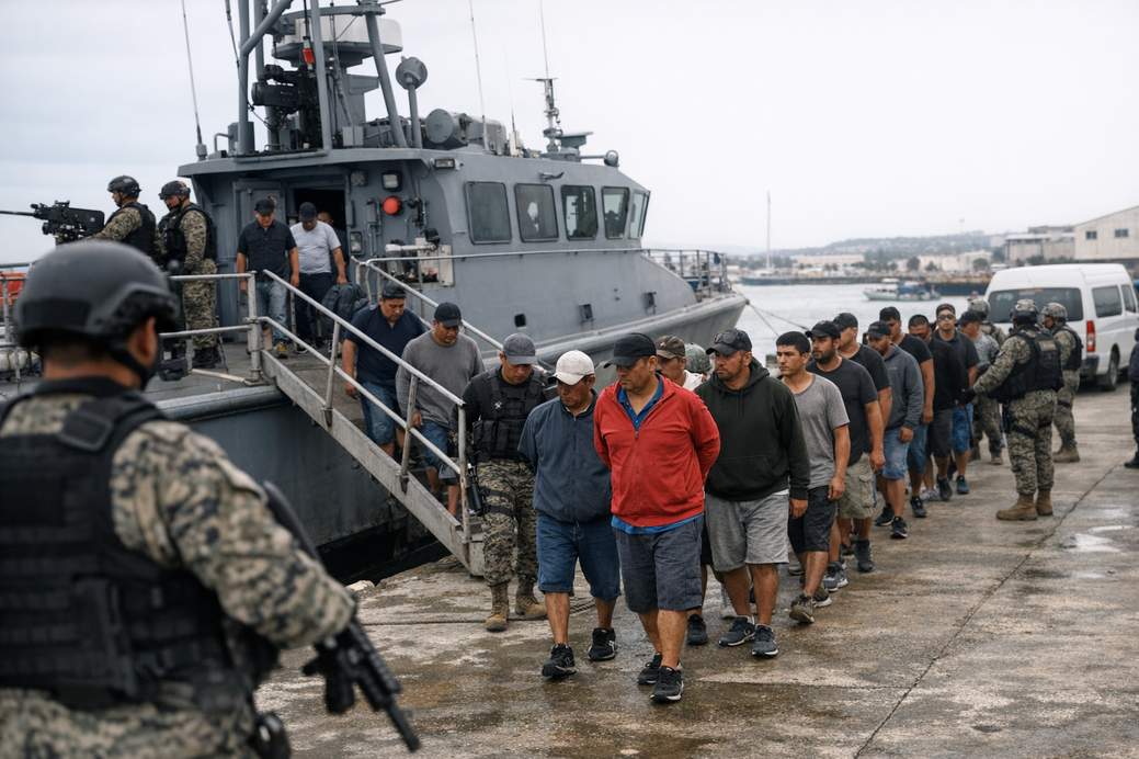Estados Unidos hunde dos buques; 28 tripulantes llegan a Manta
