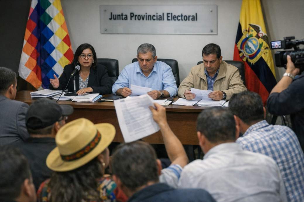 La Junta Electoral Provincial de Manabí deniega la inscripción de Luisa González