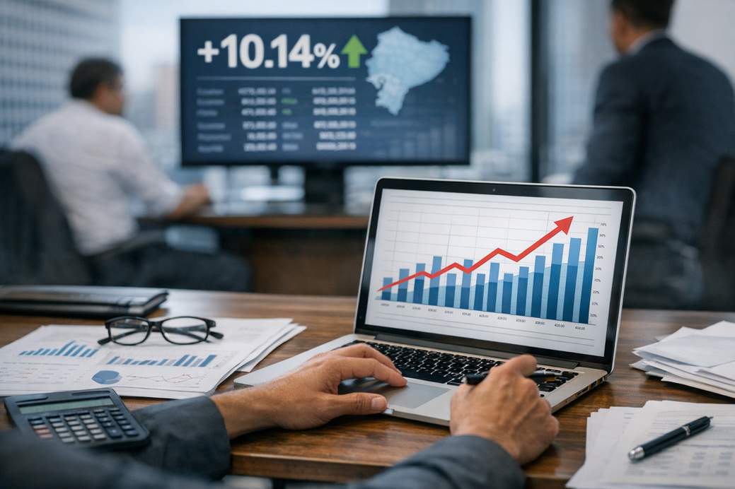 Informe de datos de SRI: Las ventas totales de Ecuador entre enero y junio de 2026 aumentan un 10,14 %